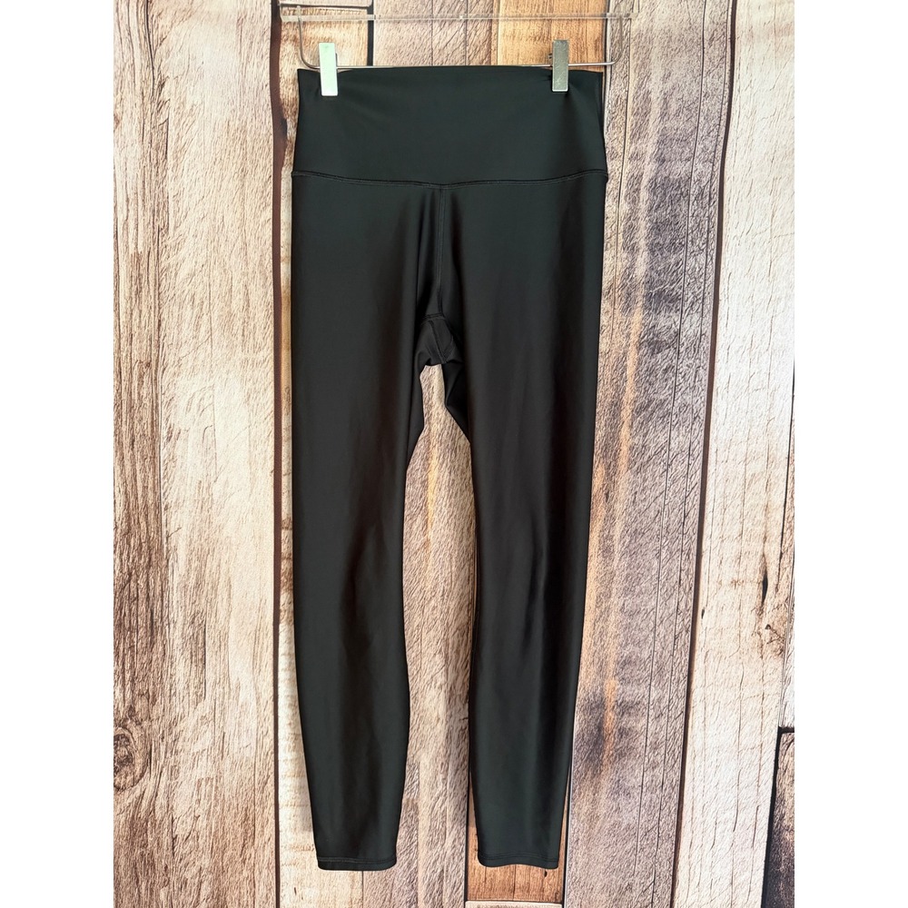 Alo Yoga High Rise Ankle Leggings Performance Black Athleisure Studio Medium